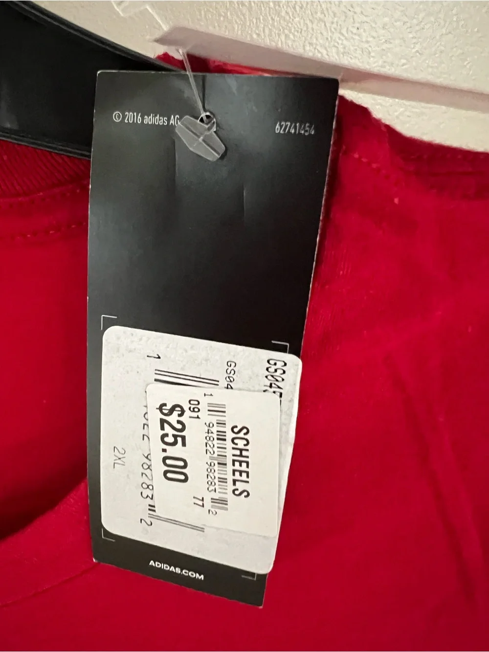 Adidas Nebraska Football Red Men's T‑Shirt size XXL